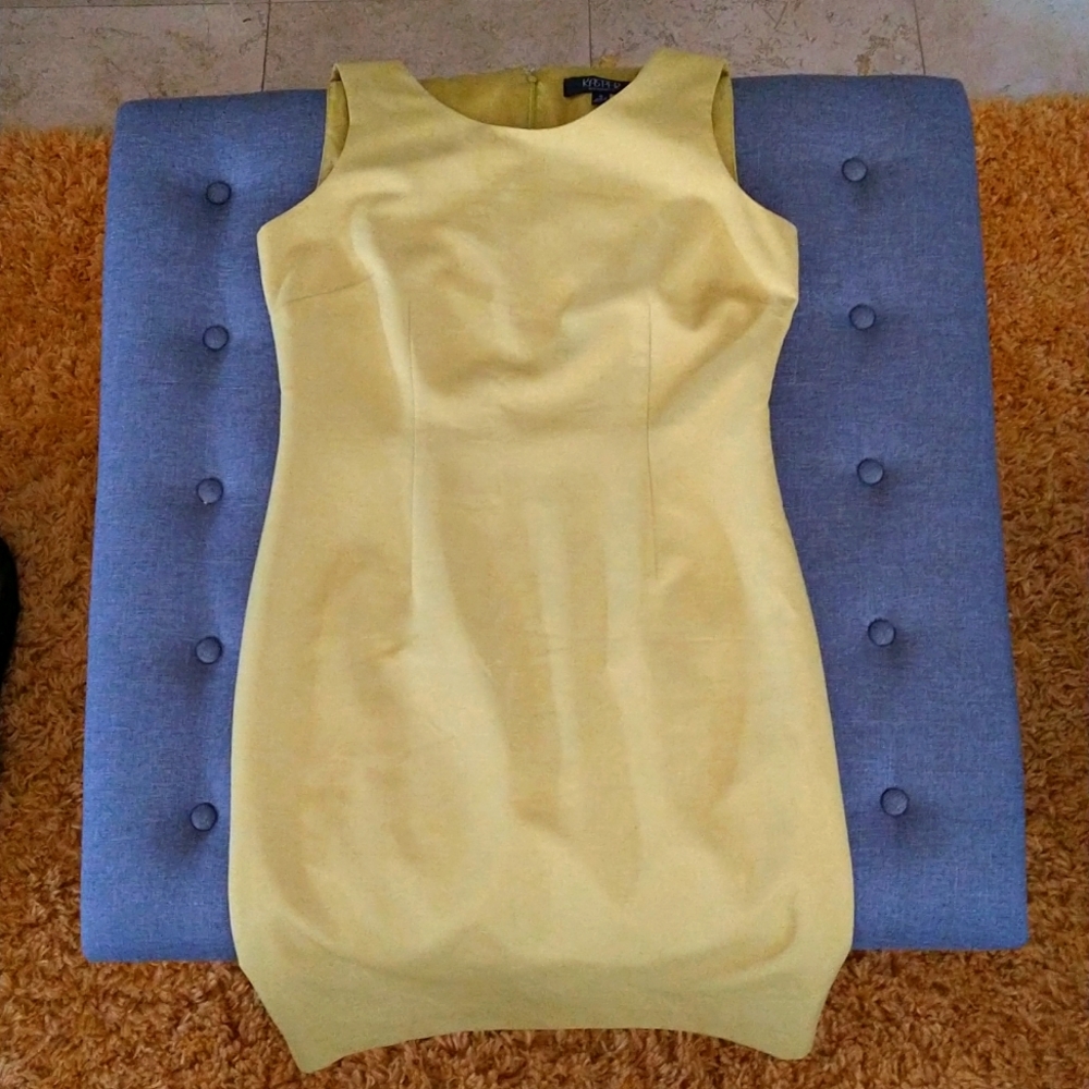 Yellow Dress - zip back - Size 8